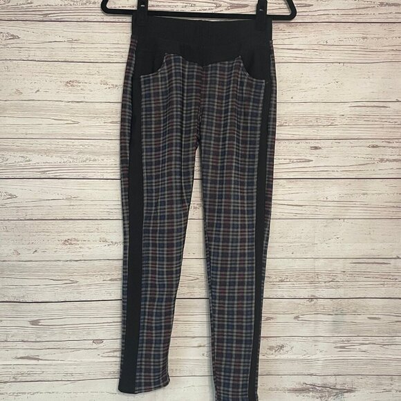 Unbranded Fleece-lined Plaid Leggings Size Med - Picture 1 of 6